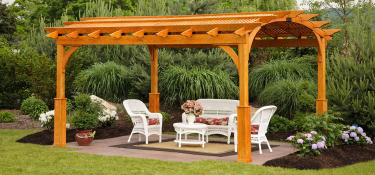 Cedar Wood Pergola Installation in Diamond Bar, CA