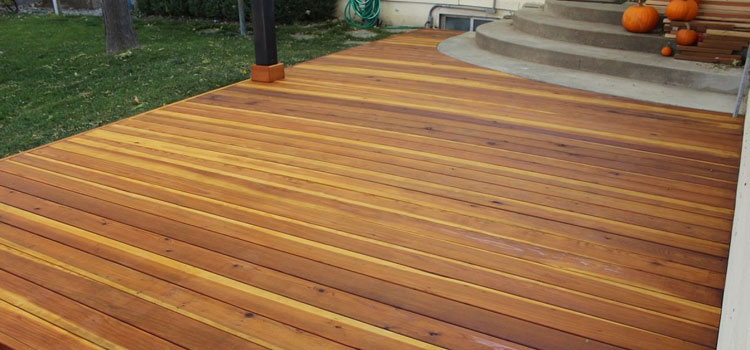 Smooth Redwood Decking in Diamond Bar, CA